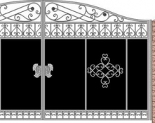 Ворота (калитка) кованые КВ-75