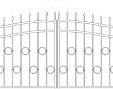 Ворота (калитка) кованые КВ-64