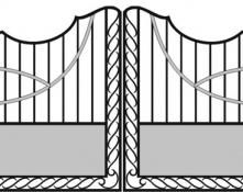 Ворота (калитка) кованые КВ-72