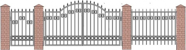 Ворота (калитка) кованые КВ-52